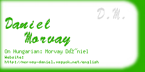 daniel morvay business card